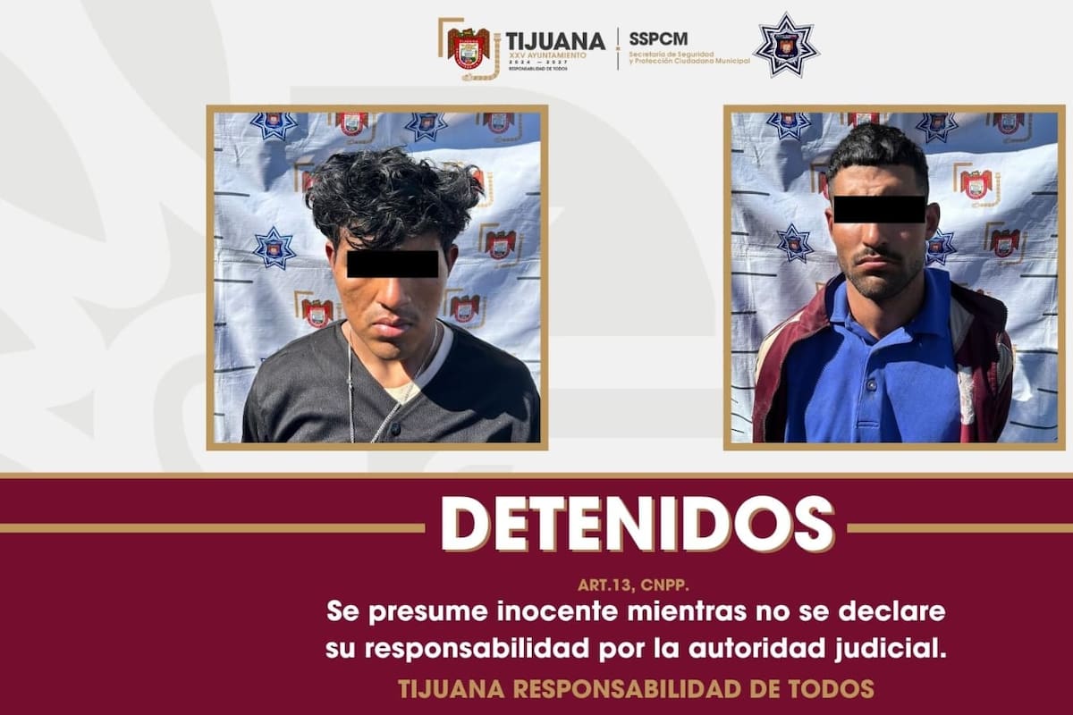 Detienen a dos generadores de violencia en posesión de armas de fuego