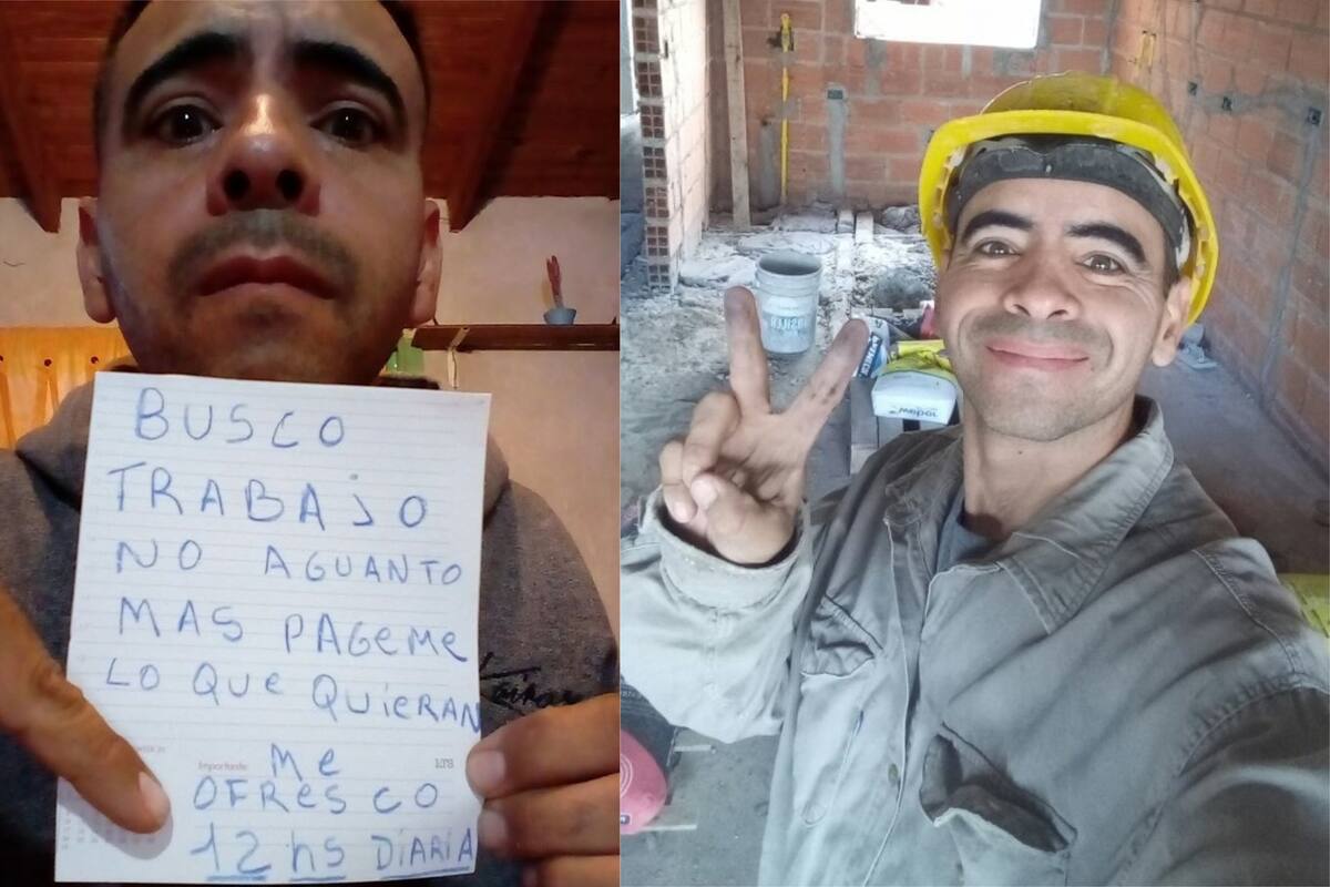 'Busco trabajo, no aguanto más', hombre encuentra trabajo tras hacerse viral