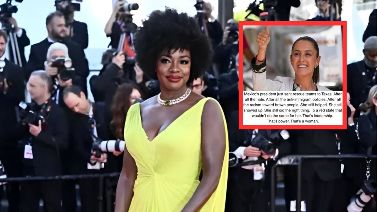 Viola Davis elogia a Claudia Sheinbaum por enviar ayuda a Texas tras inundaciones.