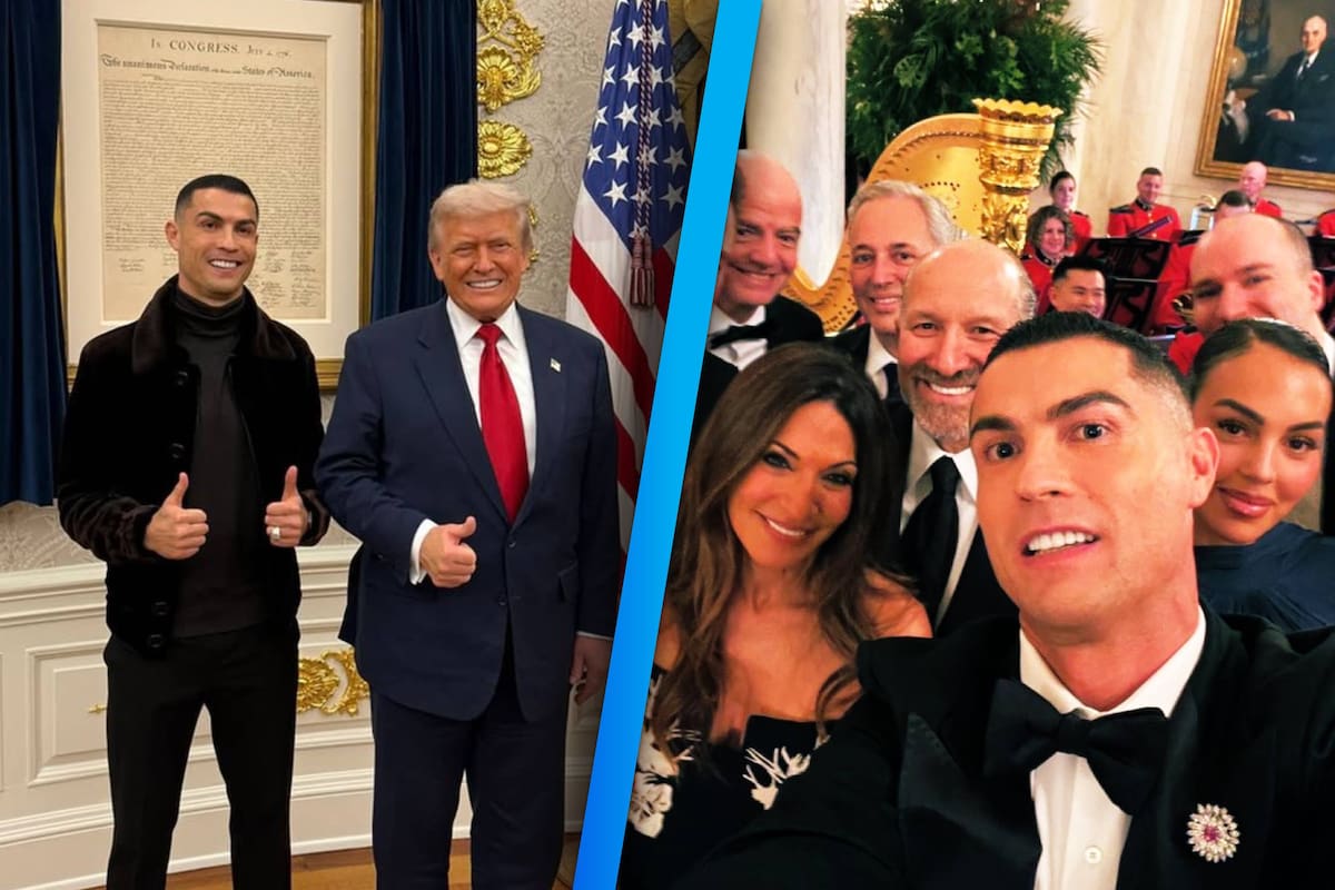 Cristiano Ronaldo cena con Donald Trump y el príncipe heredero saudí en la Casa Blanca