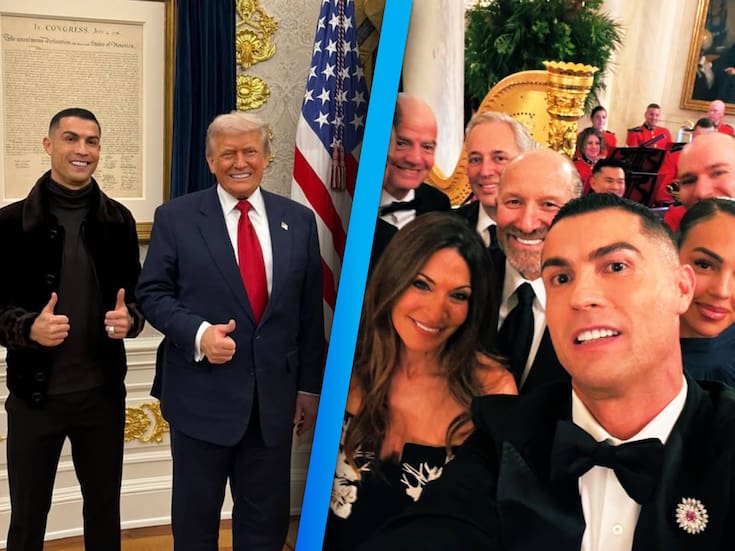Cristiano Ronaldo cena con Donald Trump y el príncipe heredero saudí en la Casa Blanca
