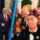 Cristiano Ronaldo cena con Donald Trump y el príncipe heredero saudí en la Casa Blanca