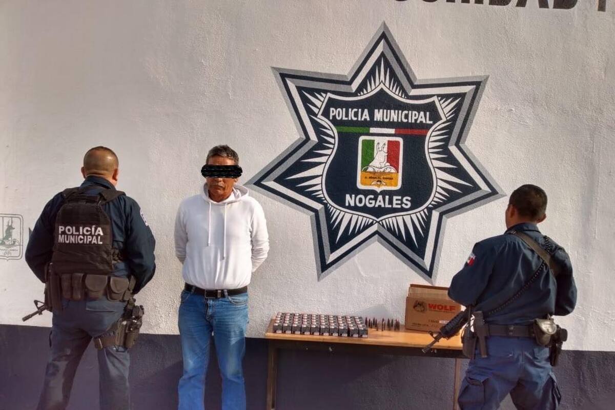 Detienen a hombre en posesión de mil balas para "cuerno de chivo"