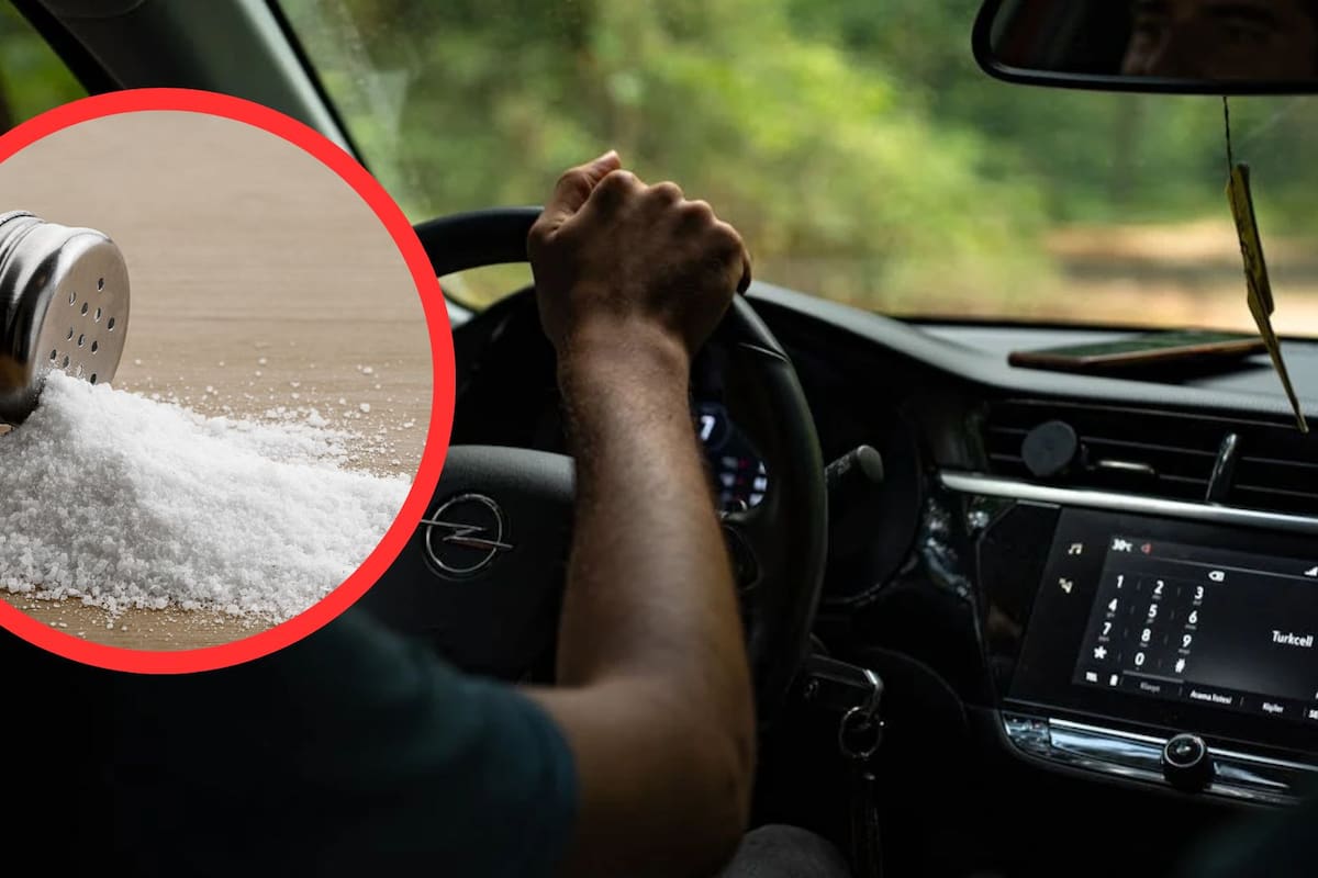 Beneficios de poner sal dentro del auto
