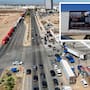 Choferes bloquean garita comercial de Mexicali por cancelación de visas de EEUU