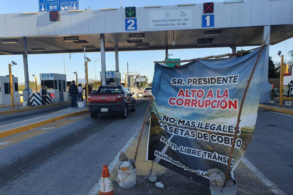 Manifestantes están en casetas pero no 'botean'