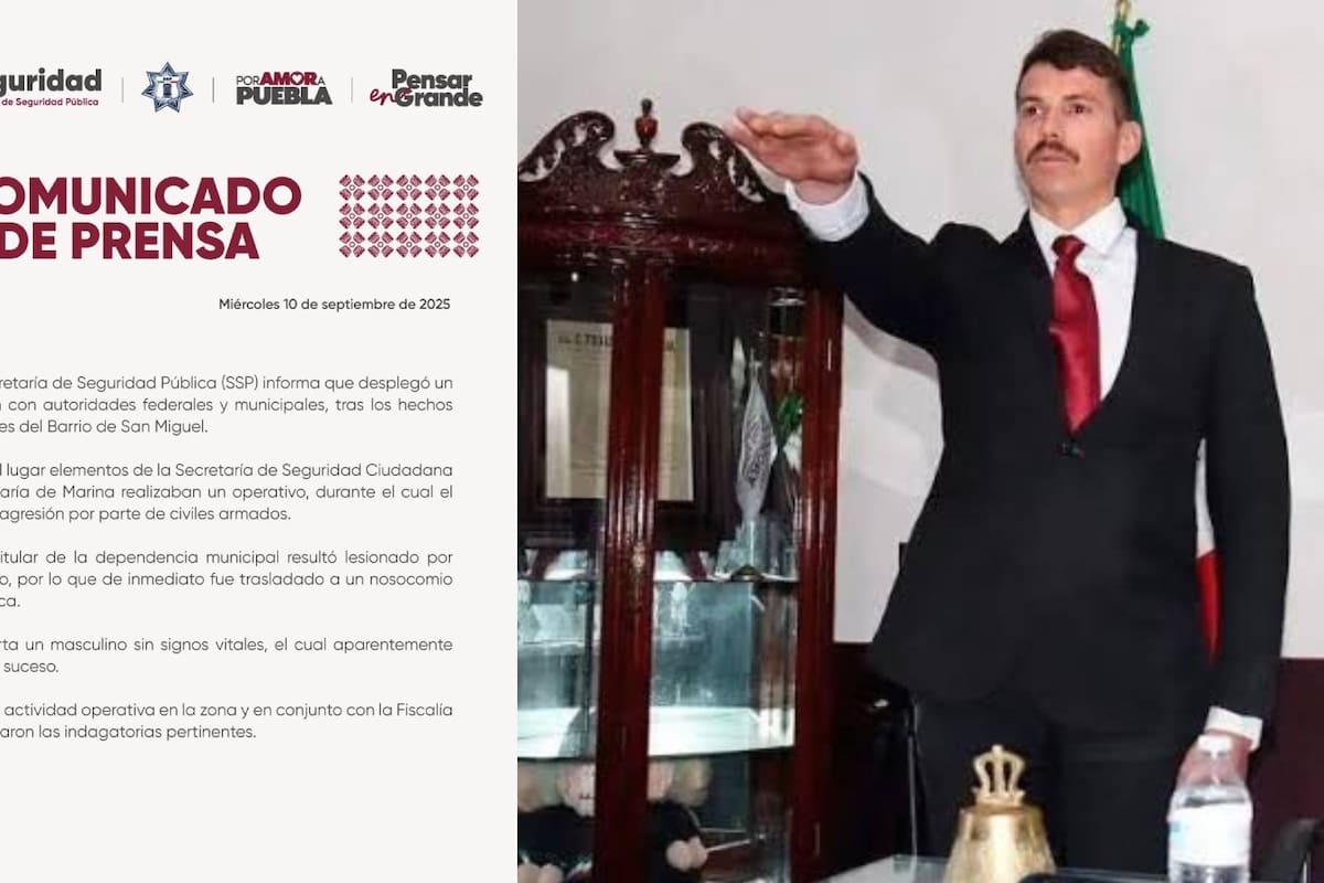 Titular de la Seguridad en Puebla resulta herido en ataque armado; está en estado grave