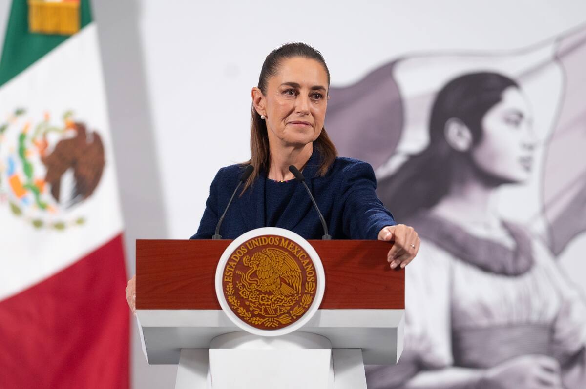 La presidenta Claudia Sheinbaum en su 'Conferencia del Pueblo' del 24 de septiembre del 2025. | Crédito: Presidencia