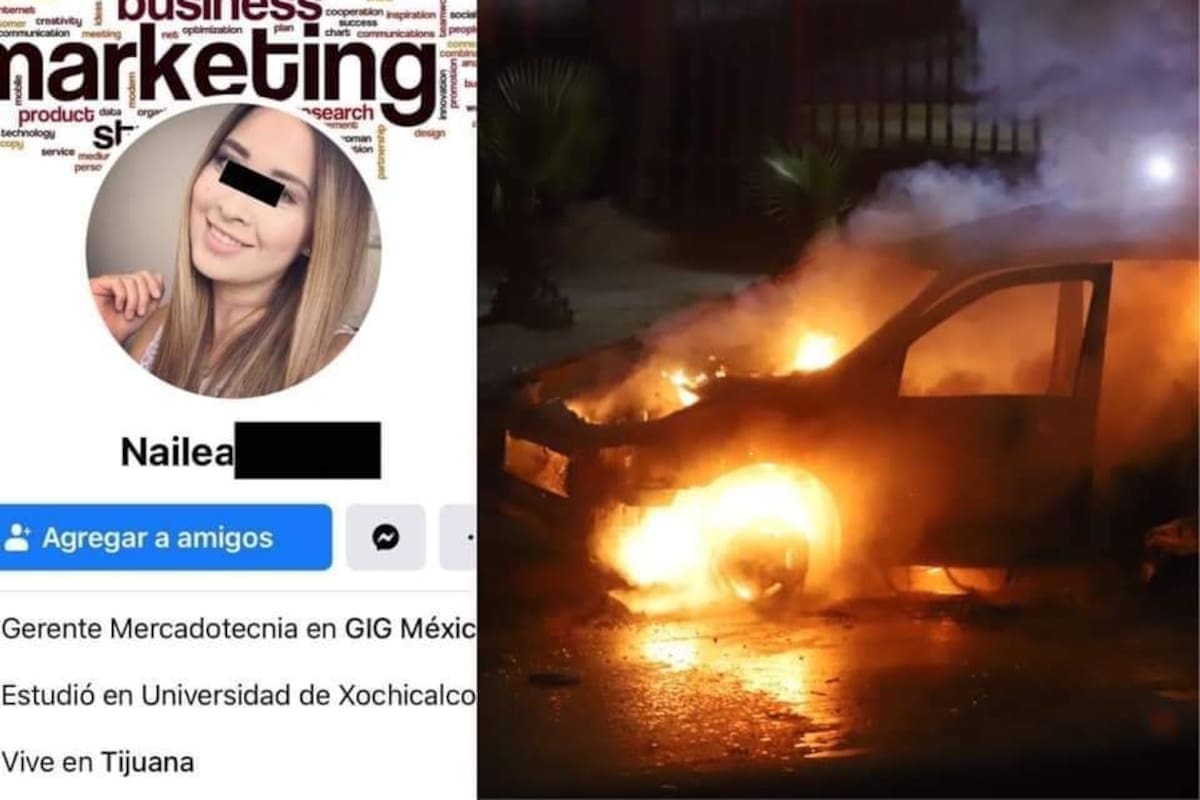 Usuarios de redes arremeten contra presunta responsable de accidente en Vía Rápida de Tijuana