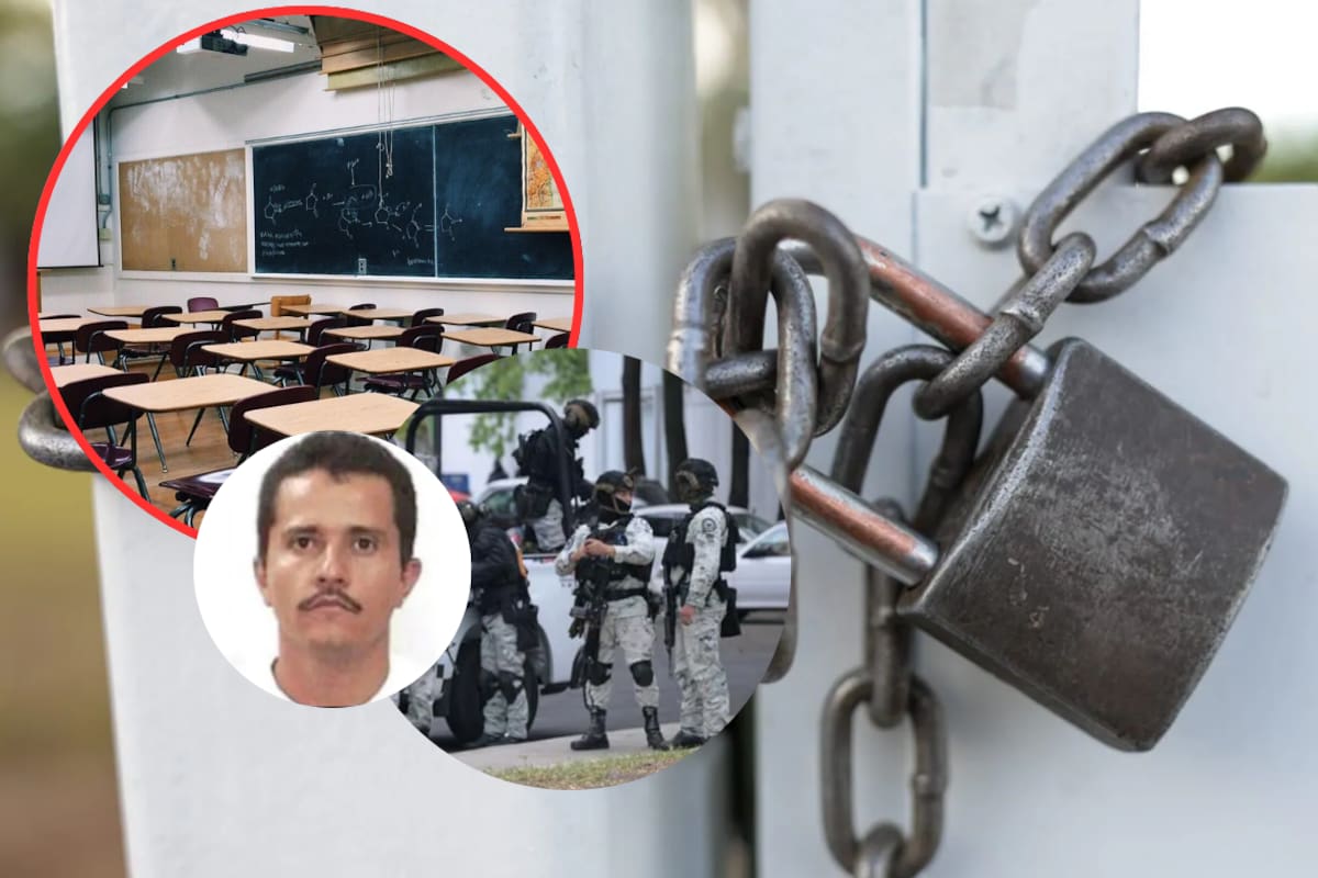 Suspenden clases en 8 estados por bloqueos tras la muerte de El Mencho