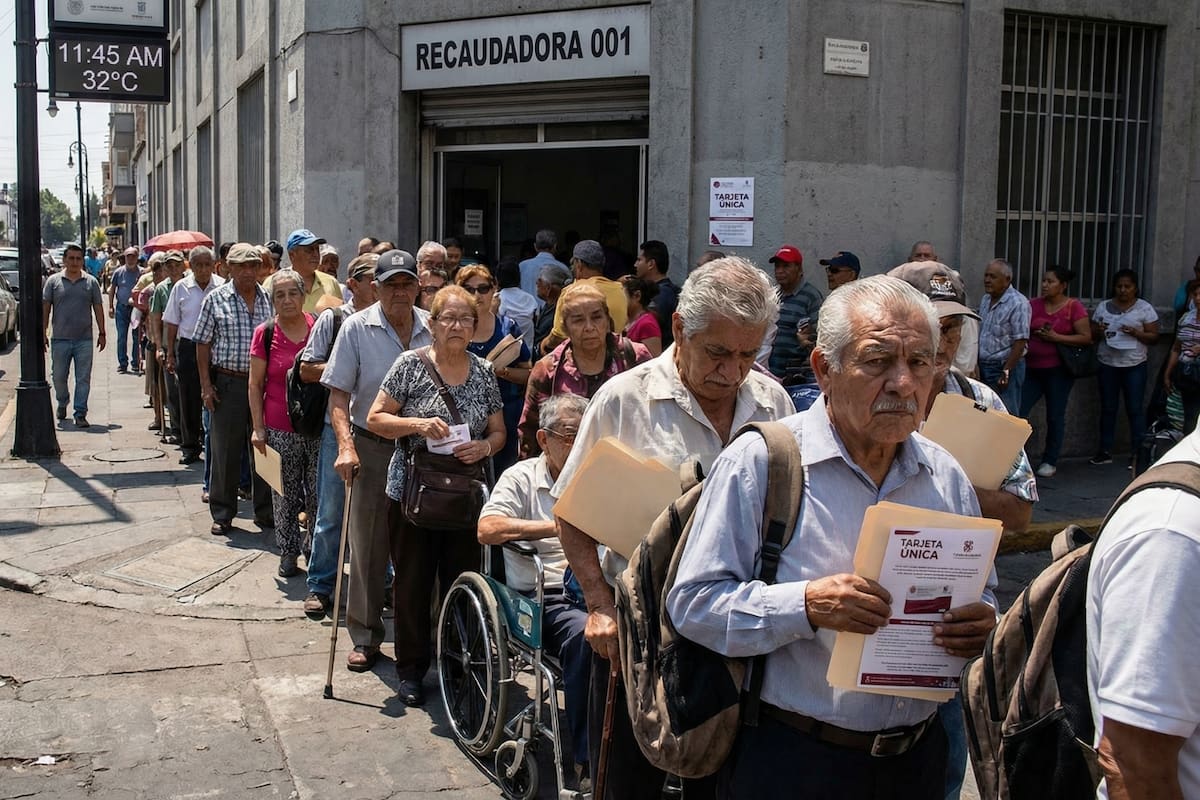 Caos en el registro de la Tarjeta Única en Jalisco: Adultos mayores y personas con discapacidad enfrentan esperas de horas bajo el sol y fallas masivas en la plataforma digital tras la saturación de los módulos en Guadalajara