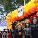 Secundaria realiza procesión por Día de Muertos