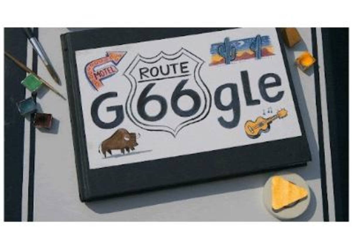 Google homenajea en su doodle el nuevo aniversario de la "Ruta 66"