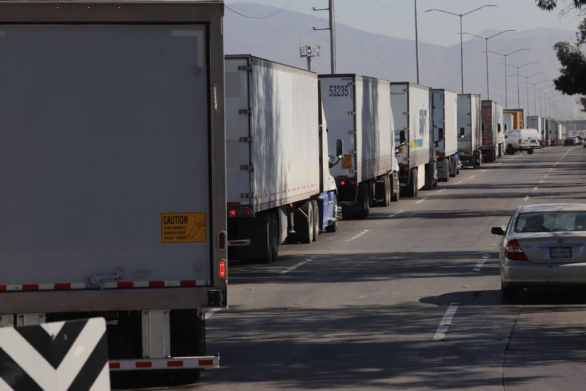 Esperan circulen más camiones de carga en zona de Otay