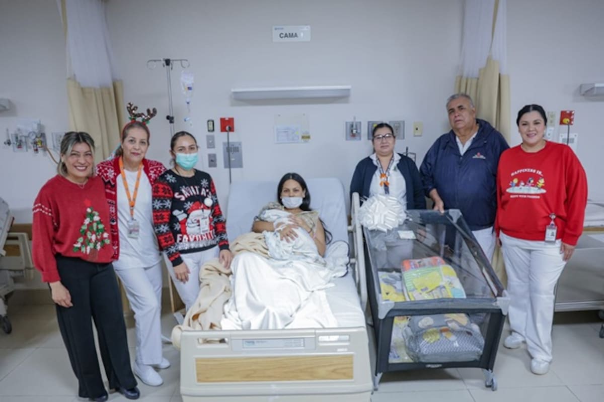 José Antonio, primer bebé en nacer esta Navidad en el Materno Infantil