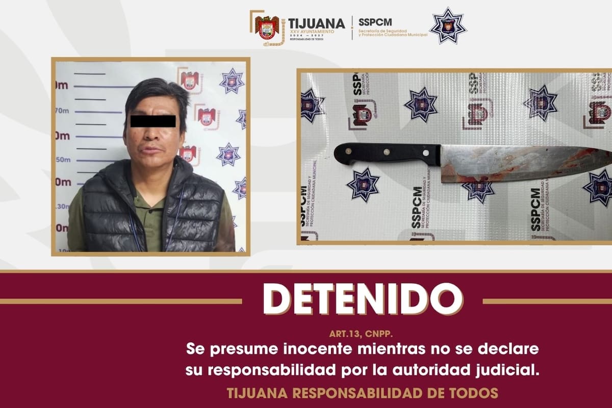 Detiene Policía Municipal a hombre por causar lesiones con arma punzocortante