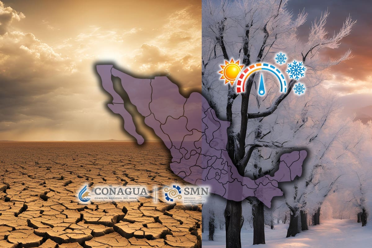 México vivirá fuertes contrastes de clima este martes: frente frío 35 traerá lluvias, nieve y rachas intensas algunos estados mientras el calor subirá hasta 45°C en otros
