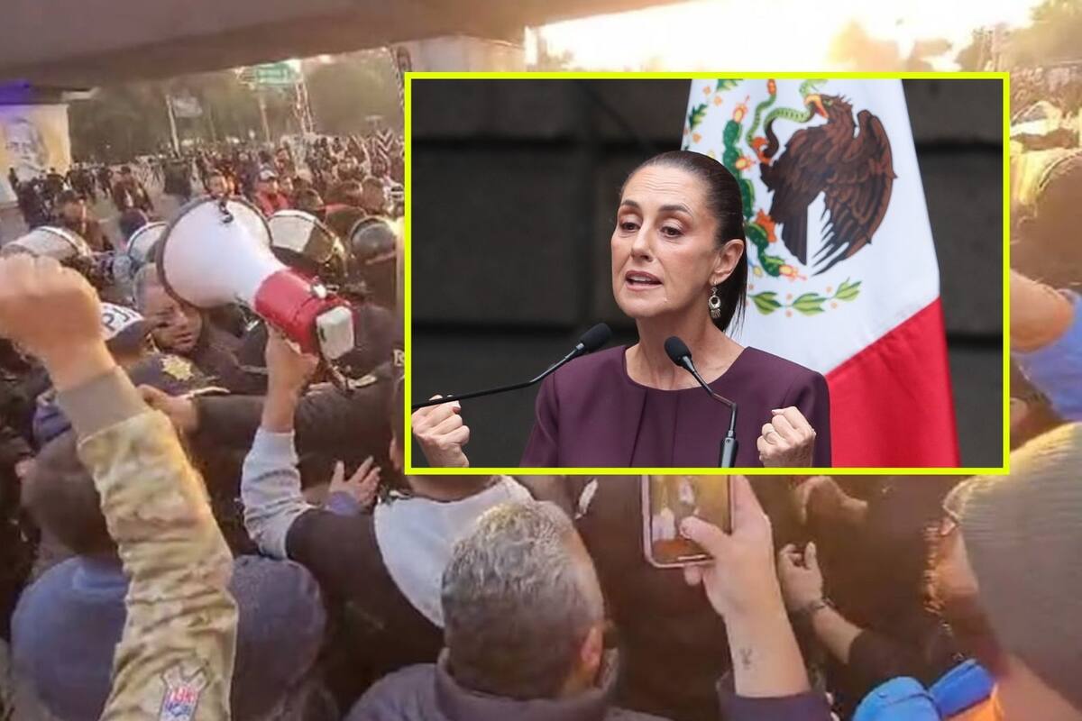 Trabajadores del Poder Judicial se manifiestan previo a toma de protesta de Claudia Sheinbaum