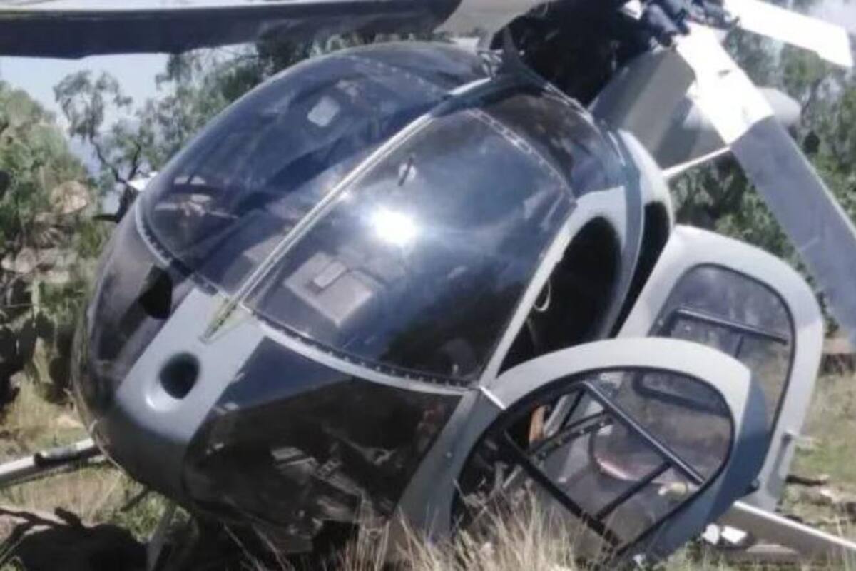 Helicóptero de Fuerza Área realiza aterrizaje forzoso en Temascalapa