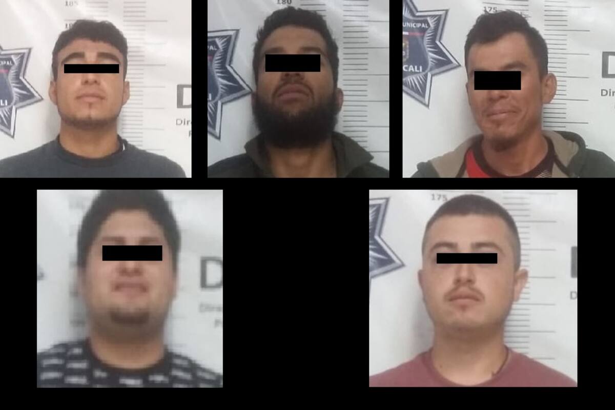 Arrestan a cinco armados en el valle de Mexicali