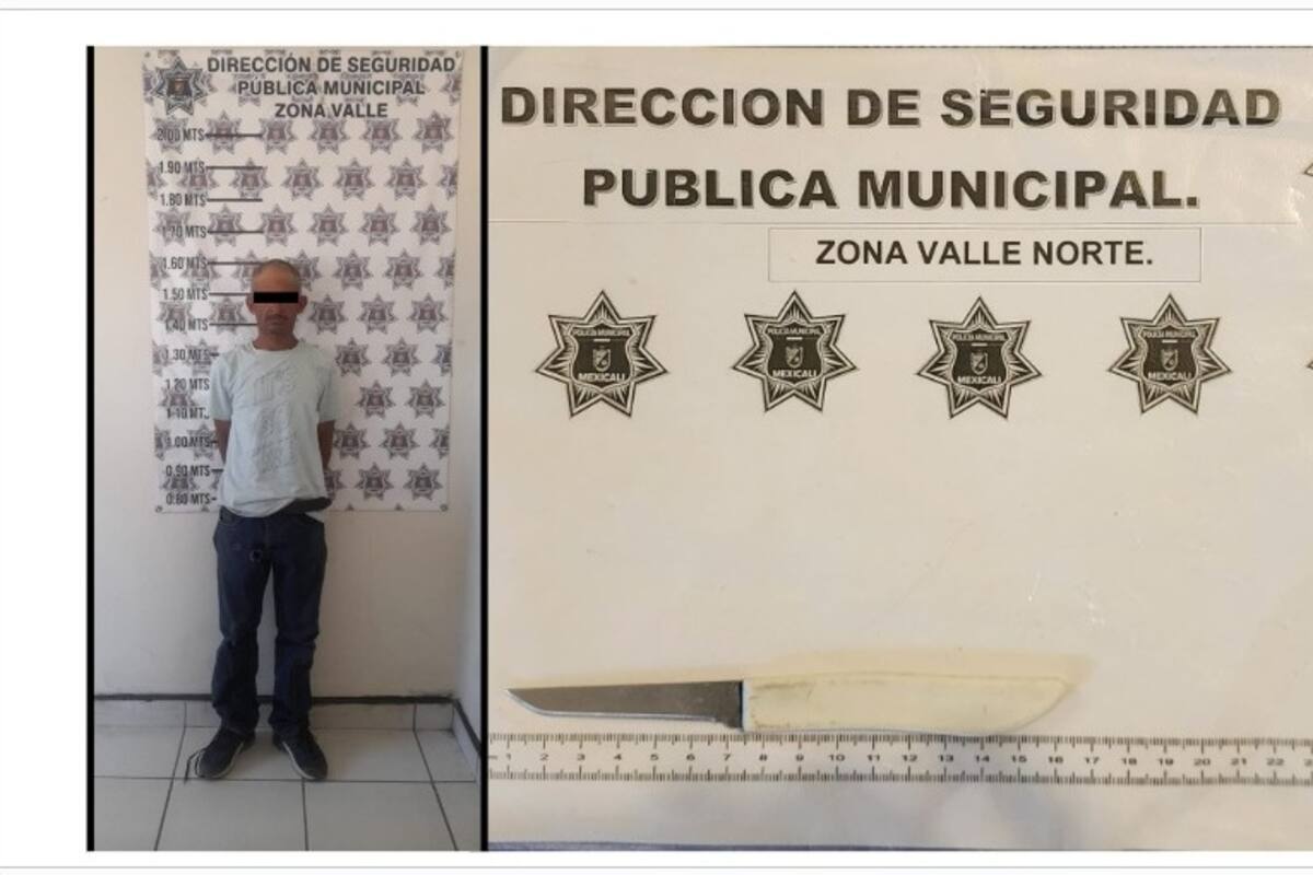Detienen a presunto involucrado en robos en el Valle de Mexicali