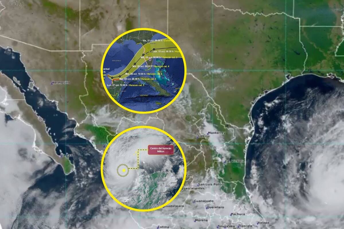 Huracán Milton vuelve a categoría 5 con fuerza y este pronóstico para México