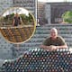 Construye casas con botellas rellenas de arena