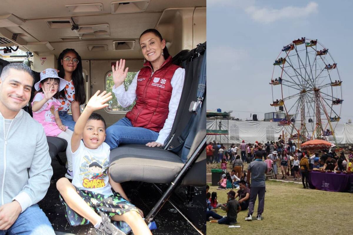CDMX: Hijos de policías celebran con helicópteros el día del niño