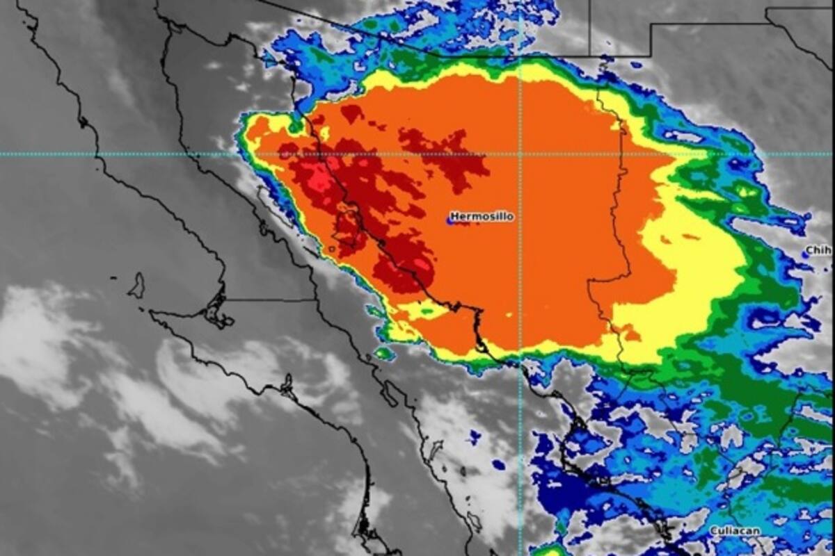 Clima en Sonora: Se prevé cielo nublado e intervalos de chubascos en la región