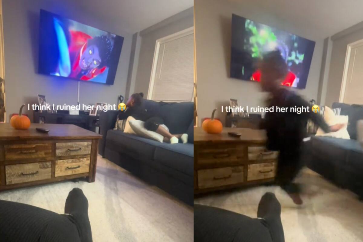 VIDEO: ¡niña se lleva tremendo susto al ver el video de ‘Thriller’ de Michael Jackson!