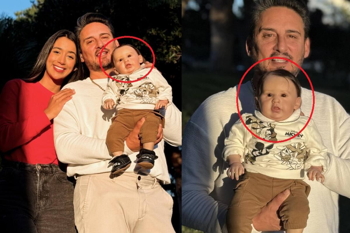 Pareja sorprende en redes por tratar a su muñeco reborn como un bebé real