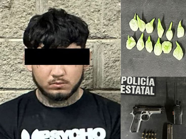 Detienen a joven de 19 años en Hermosillo con arma de fuego y narcóticos en colonia Puerta del Rey