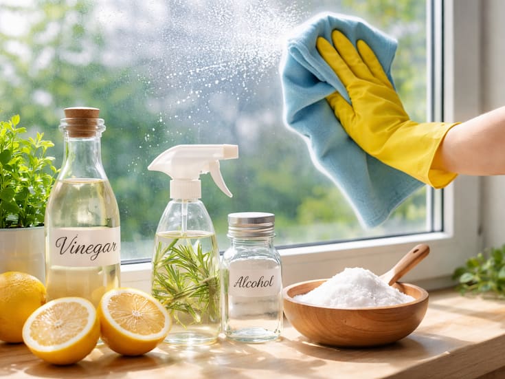 Cómo limpiar los cristales sin dejar marcas con ingredientes naturales