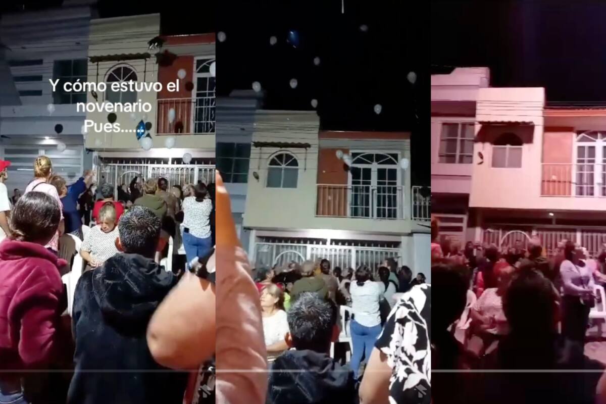 Novenario termina en apagón: globos de helio provocan corte de luz en la colonia (VIDEO)