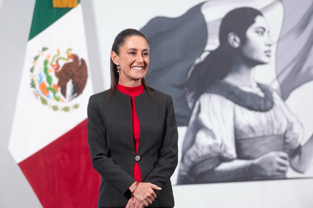 La presidenta Claudia Sheinbaum en su 'Conferencia del Pueblo' del 10 de julio del 2025. | Crédito: Presidencia