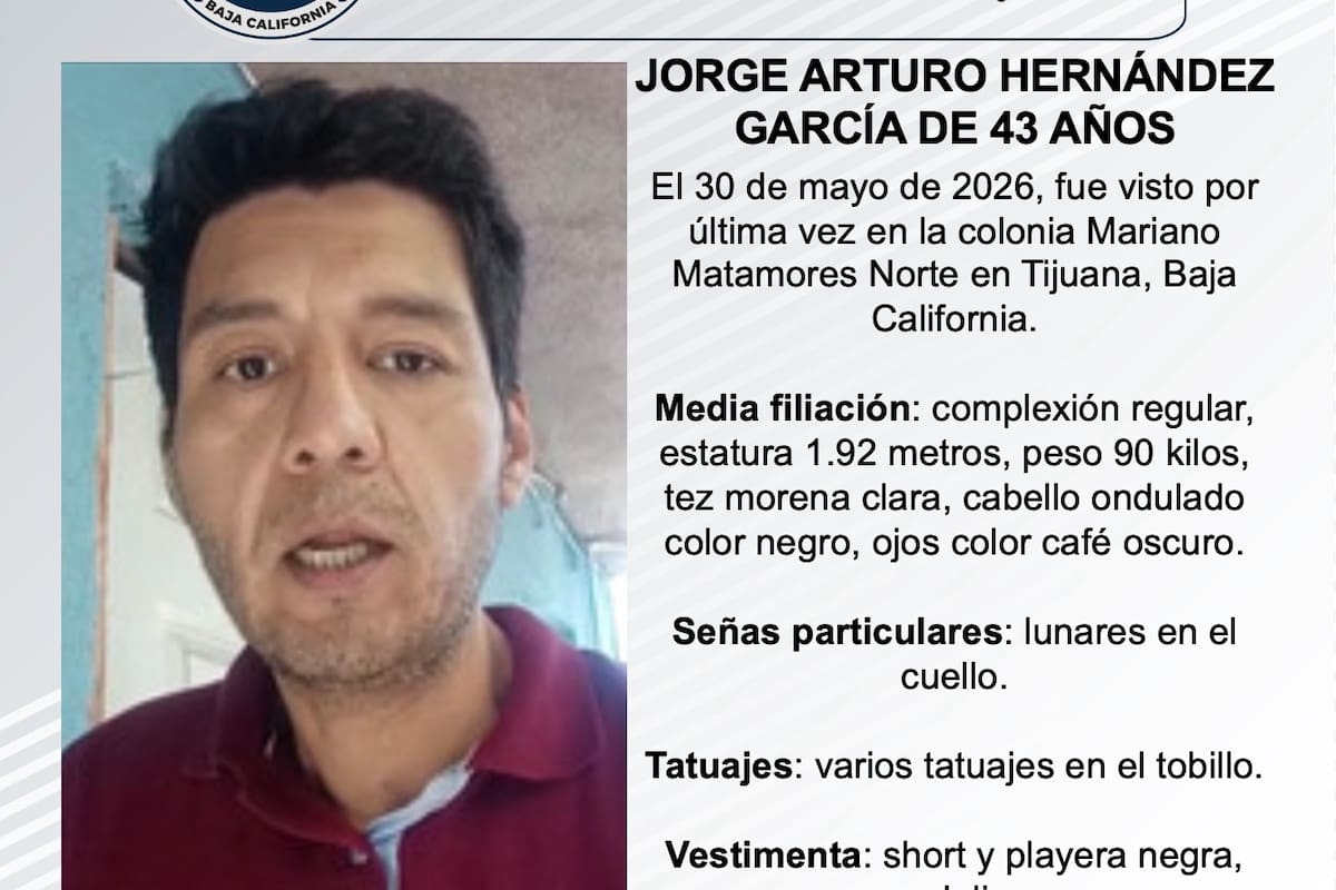 Se busca Jorge Arturo Hernández García de 43 años de edad