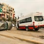 Choque entre unidad de transporte y camioneta genera tráfico en Vía Rápida Alamar
