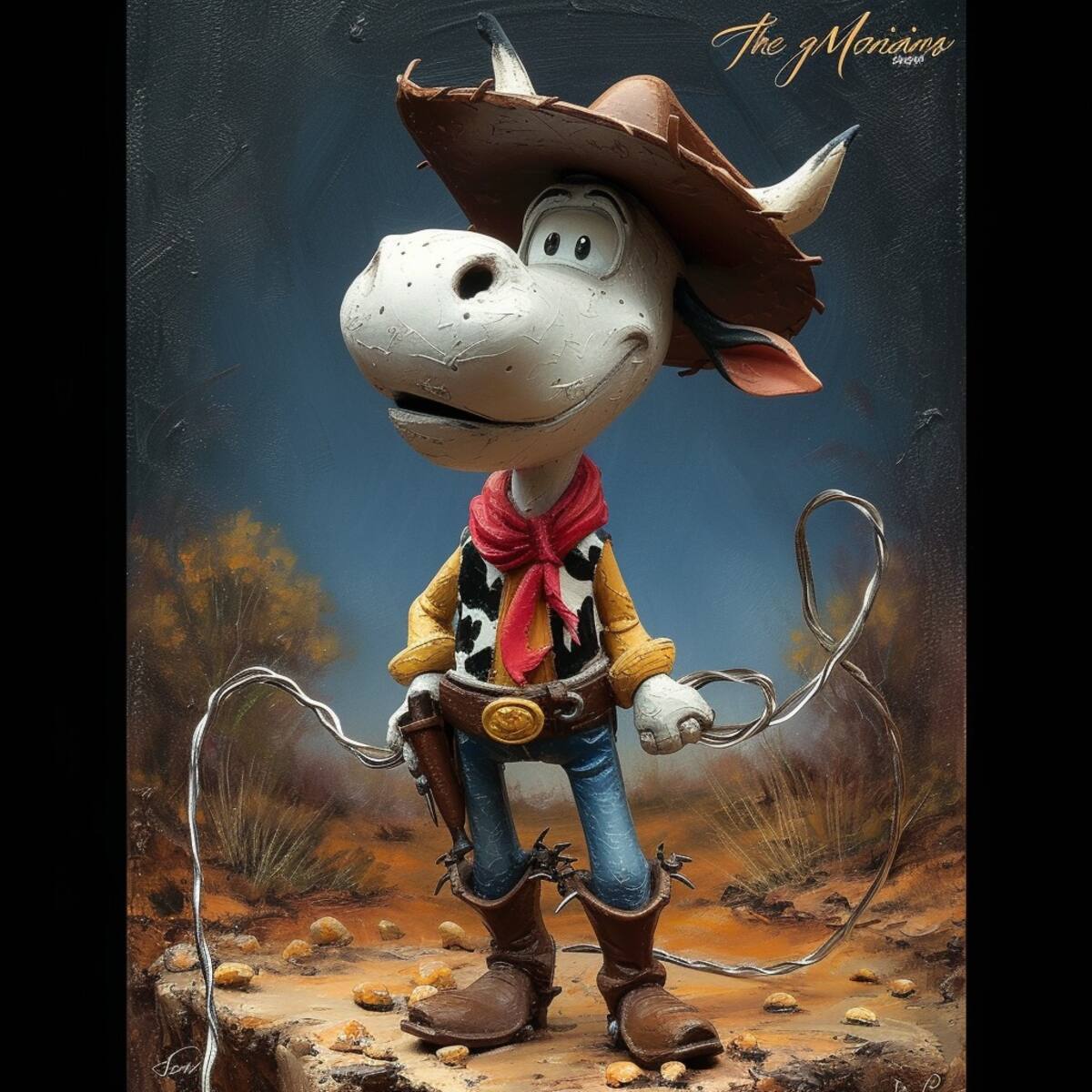 En algunas representaciones, Tiro Loco McGraw abandona la pistola, desafiando los estereotipos del desenfunde rápido del Oeste.