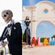 Instalan en Álamos catrinas monumentales de María Félix y Alfonso Ortiz Tirado como parte de los preparativos para el Festival de la Calaca y las celebraciones del Día de Muertos