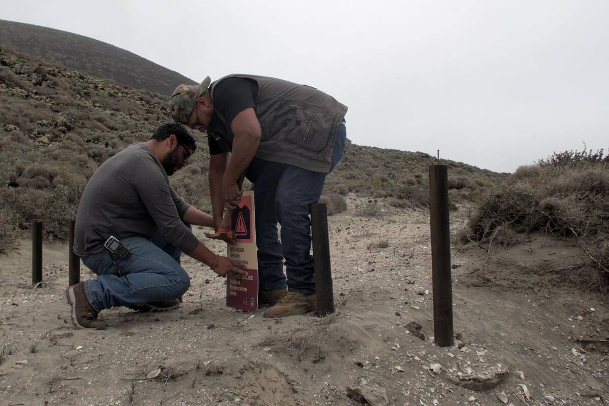 Instalan letreros en área natural protegida de San Quintín