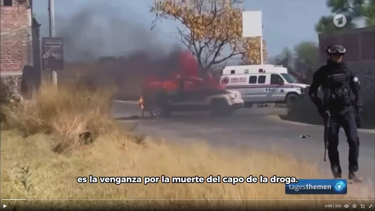 decenas de automóviles fueron incendiados por el CJNG en los enfrentamientos con la Guardia Nacional y el Ejercito durante el mes de febrero.