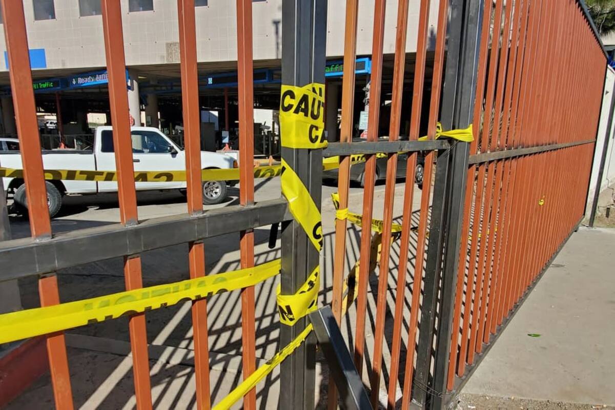 Restringen paso con nueva cerca en Garita de Nogales