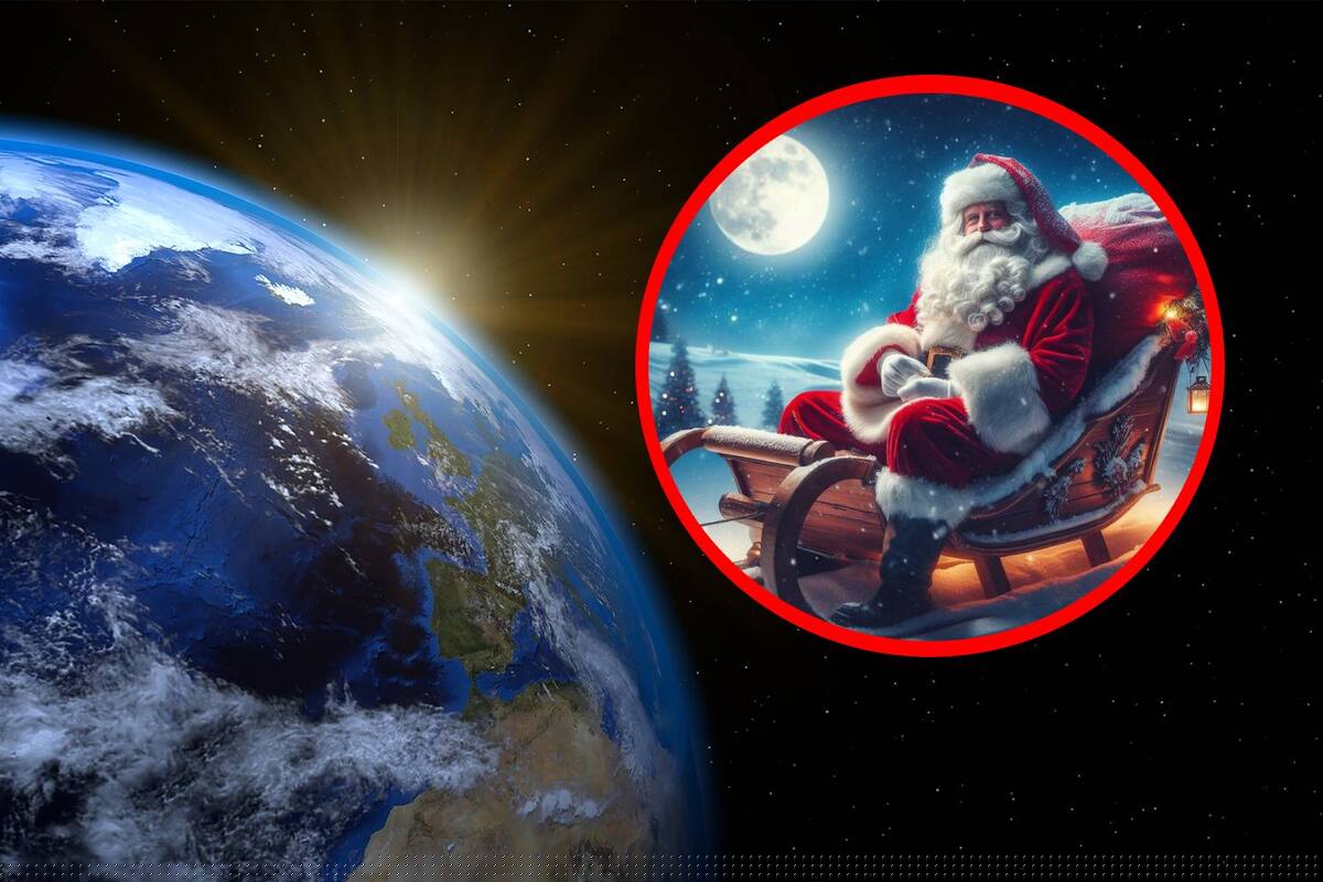 ¿Cuánto tiempo tiene Santa Claus para entregar todos los regalos?