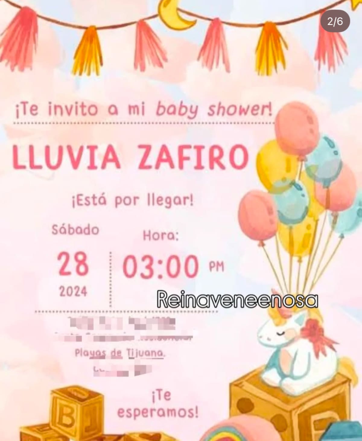 Baby shower de Lizbeth Rodríguez.