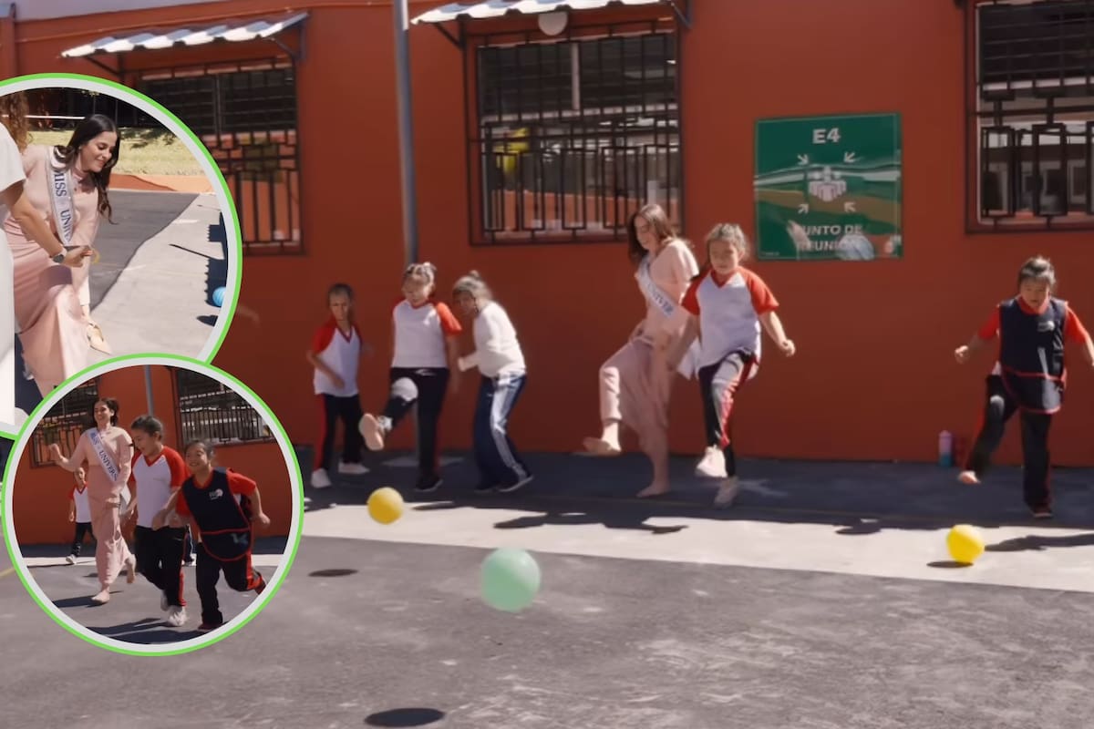 Fátima Bosch conmueve al jugar descalza con niños en Guatemala y en redes la comparan con la princesa Diana