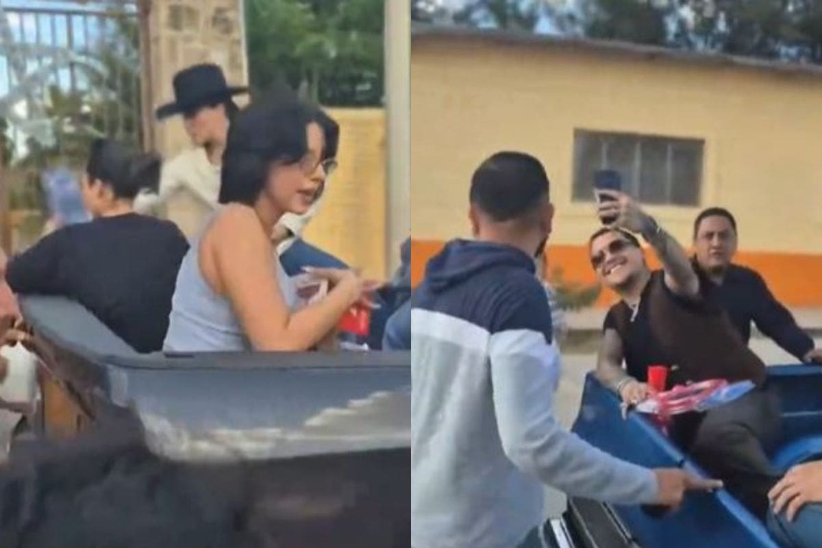 ¿Caridad o estrategia? Ángela Aguilar y Christian Nodal generan polémica por la forma en que entregaron juguetes en Zacatecas; señalan que el auto nunca se detuvo