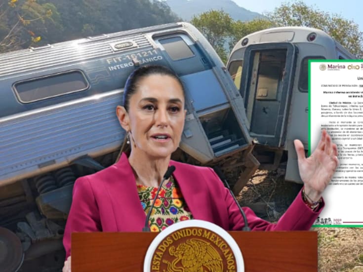 Autoridades confirman 20 personas heridas en accidente ferroviario del Corredor Interoceánico; Claudia Sheinbaum anuncia apoyo inmediato a los afectados