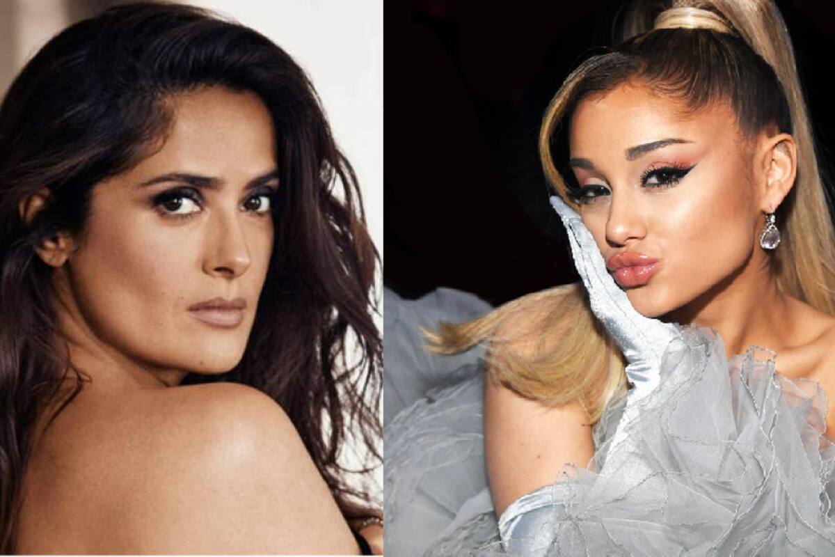 Salma Hayek imita el look de Ariana Grande… ¿A quién se le ve mejor?