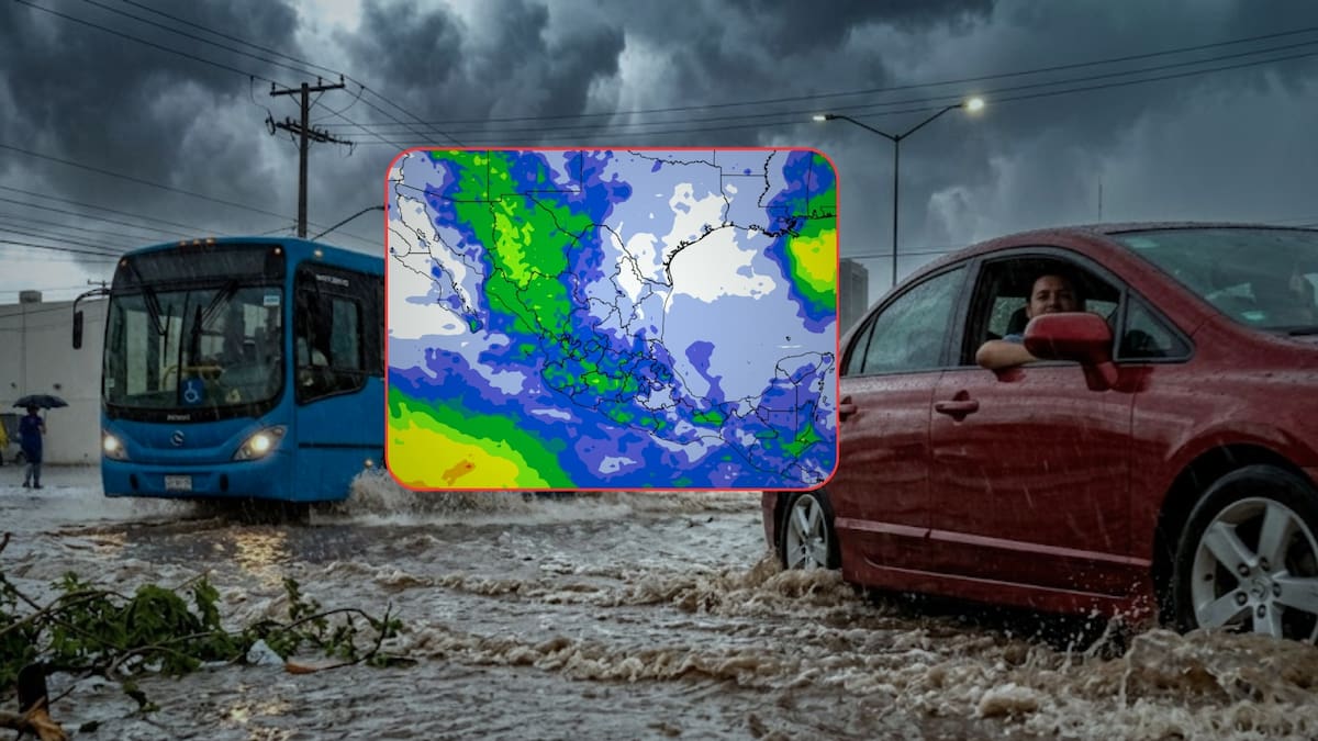 SMN advirtió que el monzón mexicano y un nuevo ciclón tropical dejarán fuertes tormentas eléctricas, caída de granizo y vientos de hasta 70 km/h durante la semana