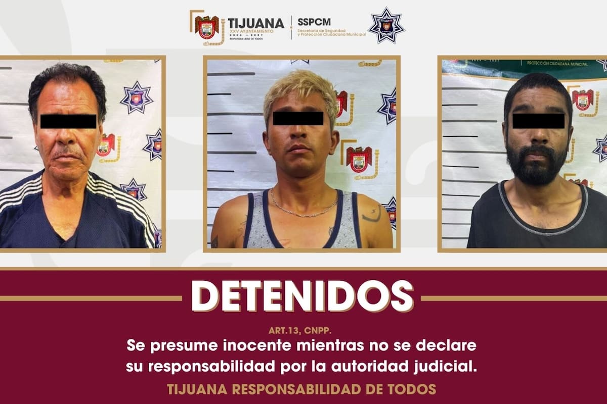 Arrestan a tres presuntos responsables de robo con violencia